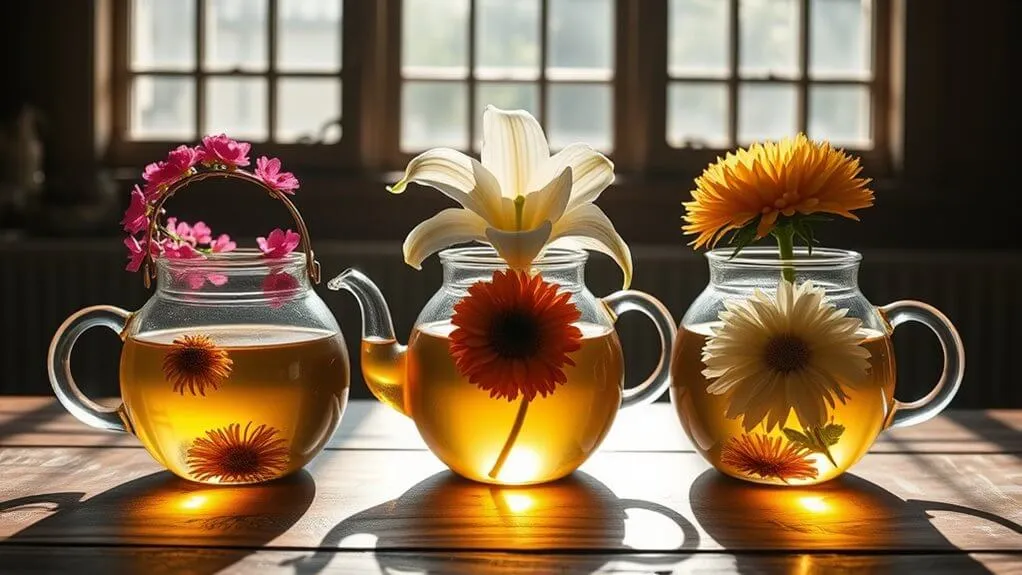 flowering tea blends selection