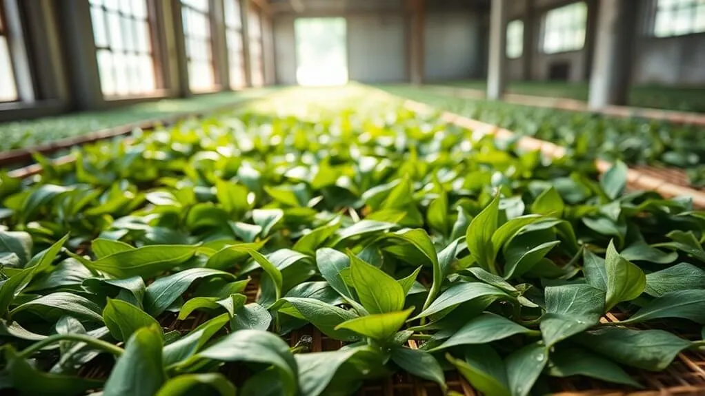 tea leaf oxidation process