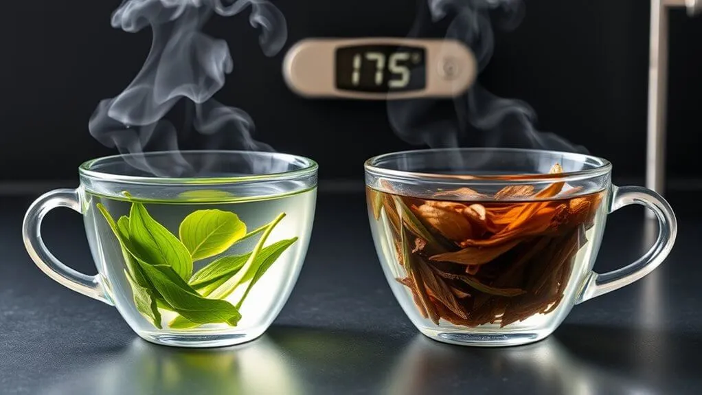 types and temperatures of tea